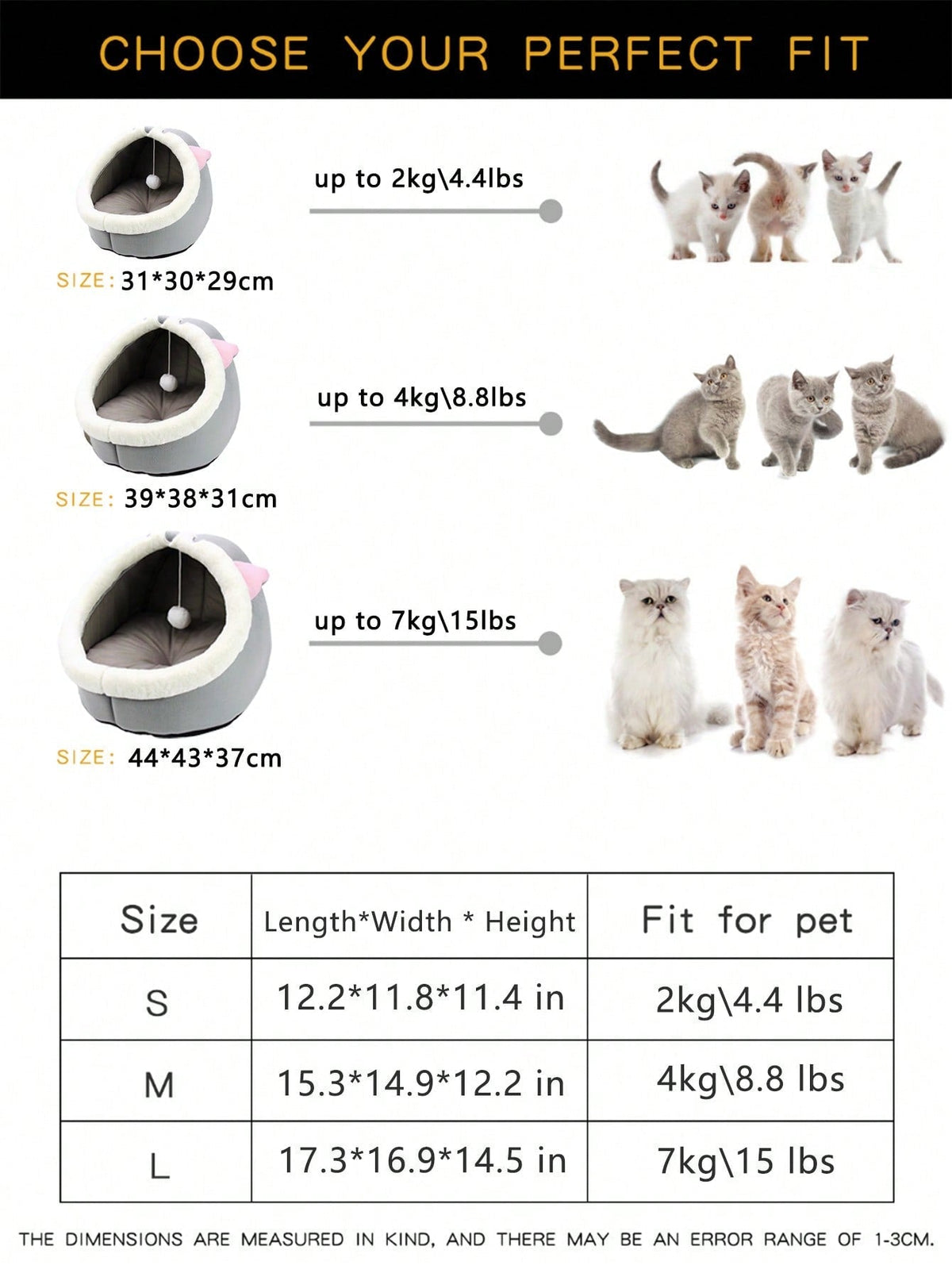 1pc Gray Cat-Shaped Pet Bed Suitable For Small & Medium-Sized Cats And Dogs, All Seasons Puppy Keep Dog Bed Cat Bed