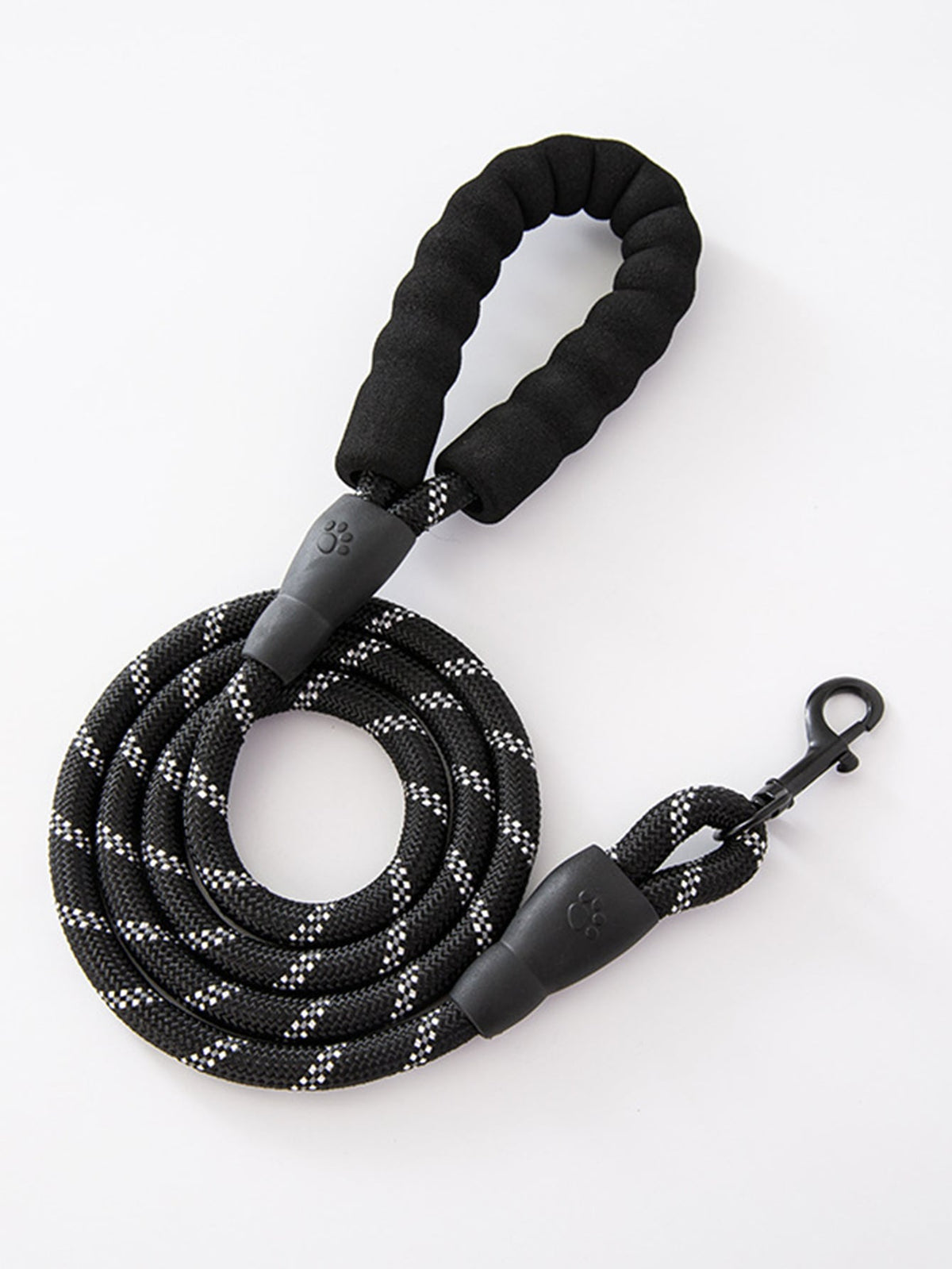 Reflective Nylon Pet Leash, Durable Anti-Pulling Dog Walking Lead Rope With Foam Handle, Comfortable & Sturdy